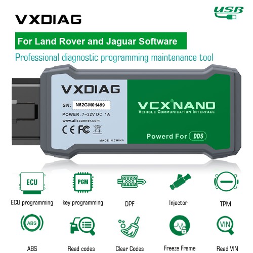 VXDIAG VCX NANO for Land Rover and Jaguar 2 in 1 Support Diesel and Gasoline Cars