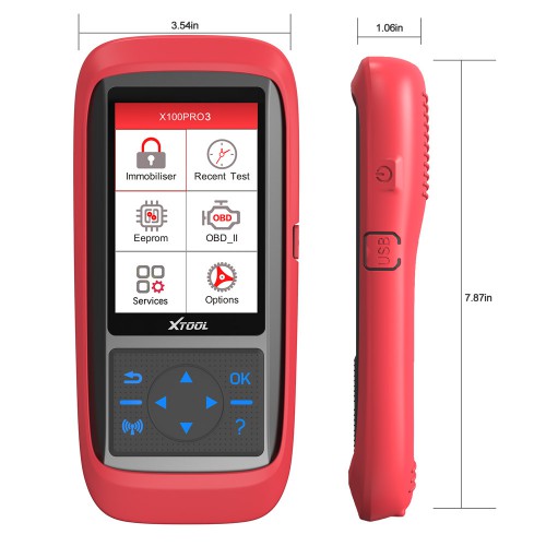 [Clearance Sale US Ship] XTOOL X100 Pro3 Professional Auto Key Programmer Add EPB, ABS, TPS Reset Functions Free Update Lifetime