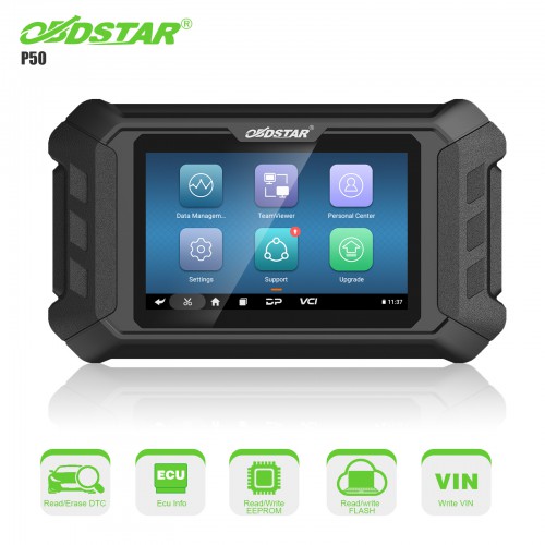 2024 OBDSTAR P50 Airbag Reset Tool Covers 86 Brands and 11600+ ECU Part No. by OBD/Bench Support Battery Reset/ SAS Reset