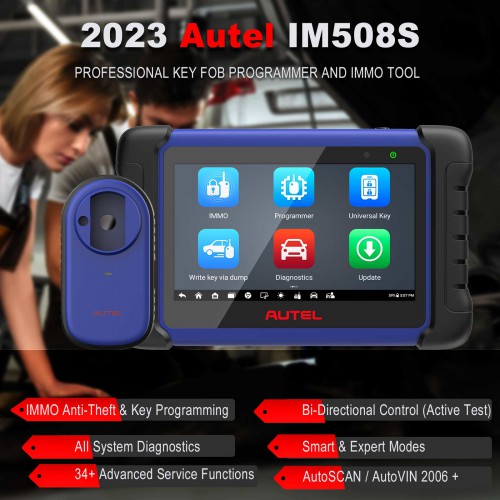 Autel MaxiIM IM508S IMMO and Key Programming Tool with XP200 34+ Services Functions No IP Limitation Get Free G-Box3