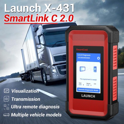 Launch X-431 SmartLink C 2.0 Heavy-duty Truck Module for Commercial Vehicles/ Passenger/ New Energy Cars used with X-431 V+ / PRO3S