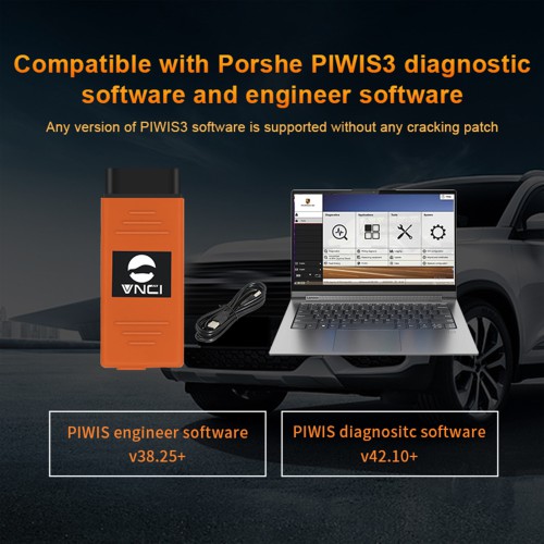 2024 VNCI PT3G Diagnostic Scanner for PIWIS Supports DOIP CANFD USB WiFi and LAN connection Plug and Play