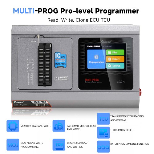 2024 Xhorse Multi Prog Multi-Prog Programmer Pro-level ECU TCU Programmer with Free MQB48 License Update Version of VVDI Prog