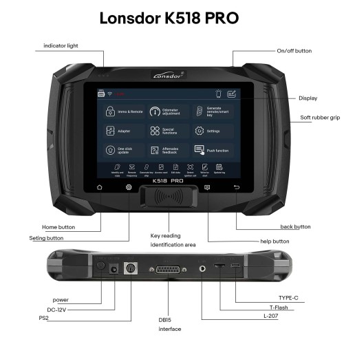 2024 Lonsdor K518 PRO FCV Version (Free Combination Version) All-in-One Key Programmer 5+5 Car Series Free Use Full Functions Free Update Lifetime