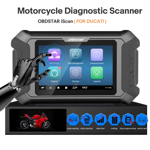 2024 OBDSTAR iScan for DUCATI Motorcycle Diagnostic Tool Support IMMO Programming/ Diagnose / Odometer