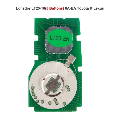 2024 Lonsdor LT20-10 Universal Smart Remote PCB All-in-One Board for Toyota/Lexus 8A-BA 4/5/6 Buttons Switchable Frequency