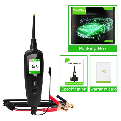 TOPDIAG P100 with 2 Meters Long Automotive Circuit Diagnostic Tester