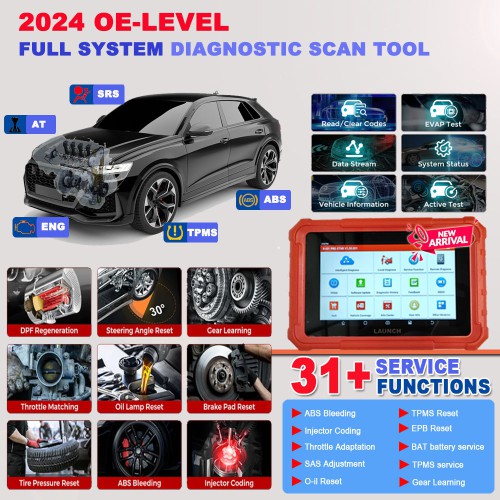 2024 Launch X431 PRO STAR Bidirectional Diagnostic Scanner Supports CAN FD DoIP 31 Service Functions ECU Coding upgrade of X431 V and Pro Elite