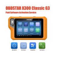 OBDSTAR X300 Classic G3 Cluster Calibration + Airbag Reset  + ECU Flasher + Test Platform Paid Software Activation Service