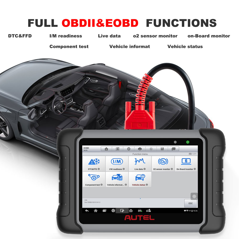 Autel MaxiCOM MK808 All System Diagnostic Tool with 25+ Special Functions