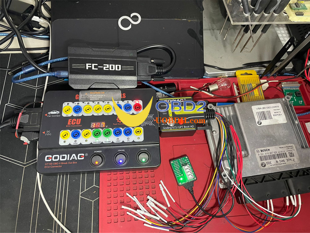 GODIAG ECU GPT Boot Adapter Tested with FC200