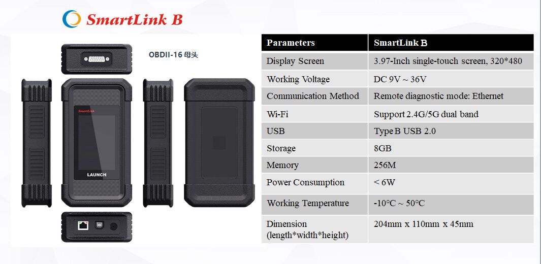 Launch SmartLink B V2.0 Remote Diagnostic Device