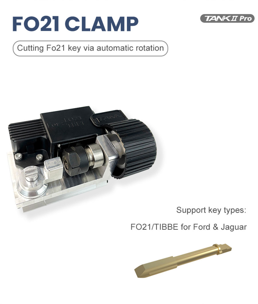 F021 Clamp for 2M2 TANK 2 Pro Key Cutting Machine