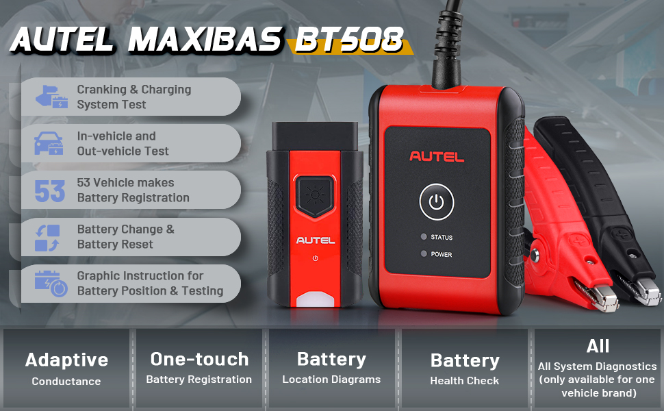 Autel MaxiBAS BT508 Car Battery Tester