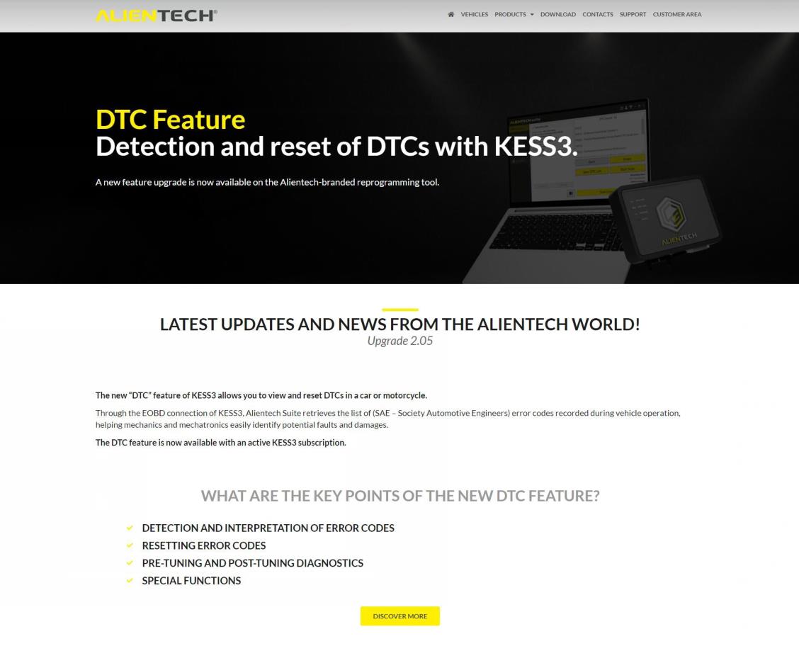 Alientech KESS V3 KESS3 UPDATES DTC