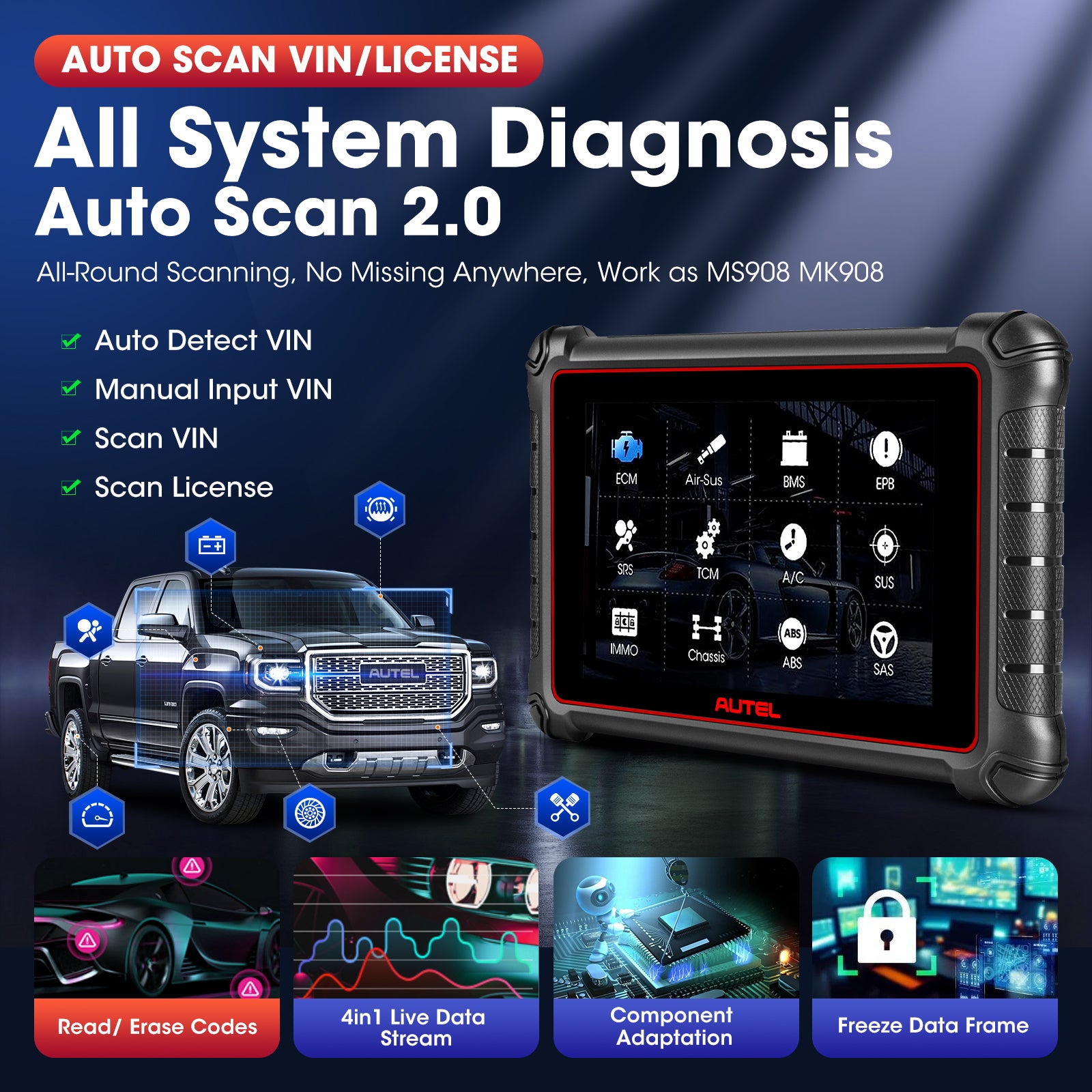 Autel MaxiPRO MP900 All System Diagnostic Scanner 