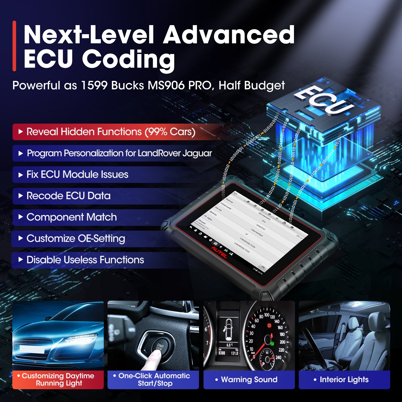 Autel MaxiPRO MP900 All System Diagnostic Scanner Comes With ECU Coding Function